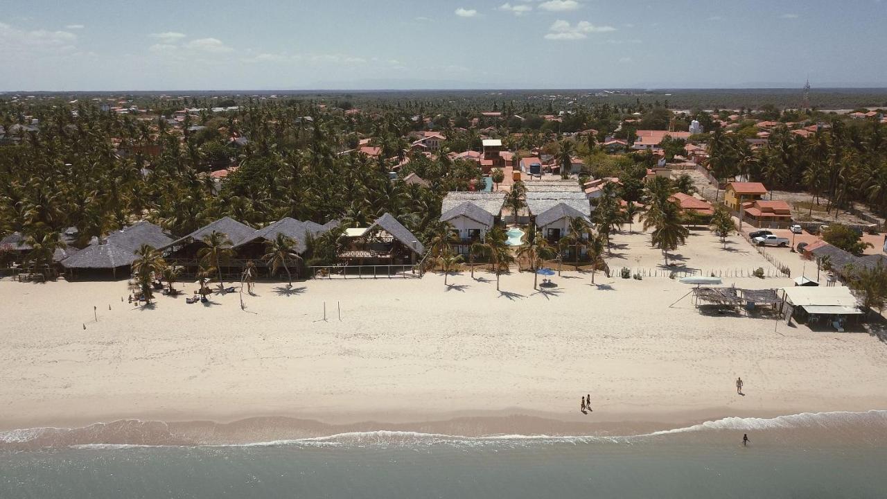 Ap Vila Mar Pé na areia com vista para o mar e piscina Barra Grande  Extérieur photo