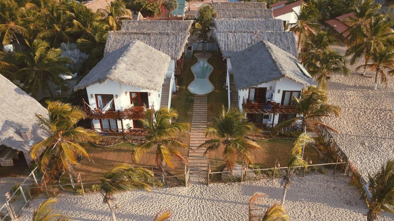 Ap Vila Mar Pé na areia com vista para o mar e piscina Barra Grande  Extérieur photo