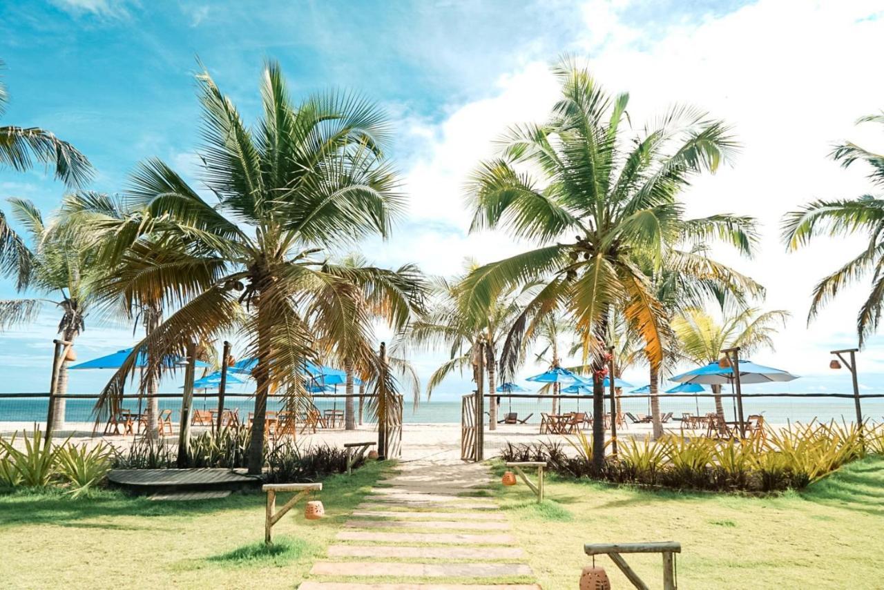 Ap Vila Mar Pé na areia com vista para o mar e piscina Barra Grande  Extérieur photo